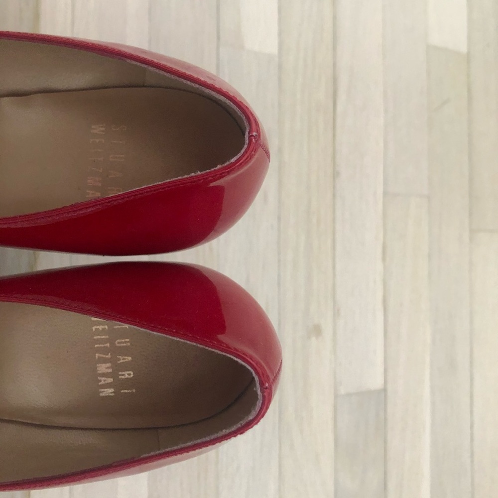 Stuart Weitzman Red Pump Shoes - Picture 4 of 5